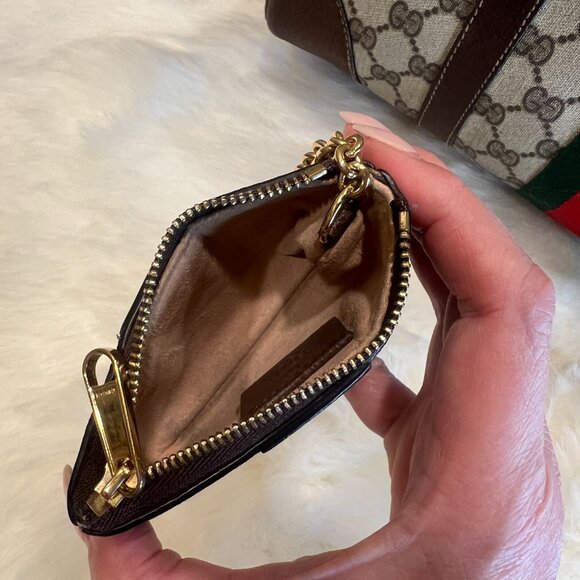 Gucci GG Monogram Supreme Sherryline Ophidia Boston Bag with Ophidia Key Case - Picture 15 of 16